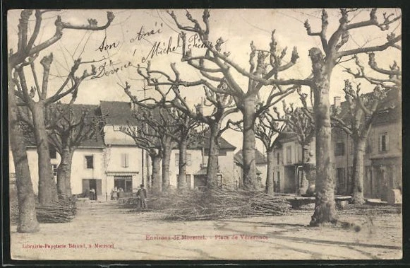 CPA Vezeronce, la Place 1905