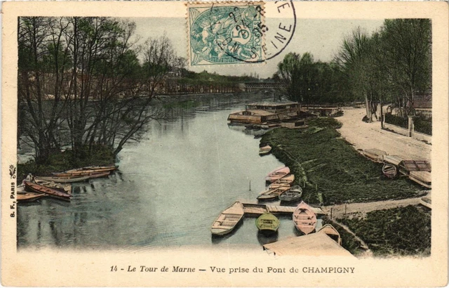 CPA CHAMPIGNY-sur-MARNE Vue prise du Pont (1352052)