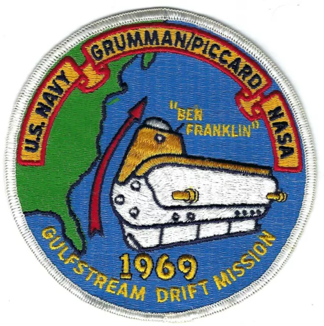 U.S. NAVY Grumman/Piccard NASA 1969 Gulfstream Drift Mission Original c8134
