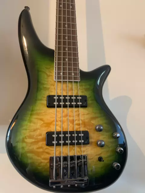 Jackson JS Series Spectra Alien Burst JS3QV 5 String Bass Guitar