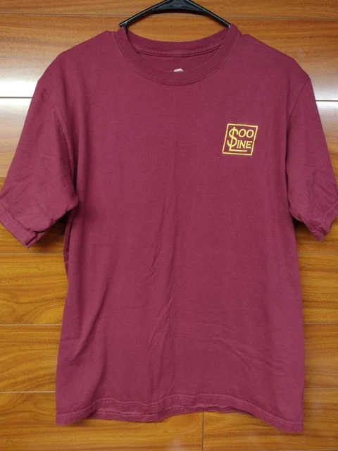 Maroon SOO Line Train Embroidered Logo Fruit of the Loom Sz.M T Shirt