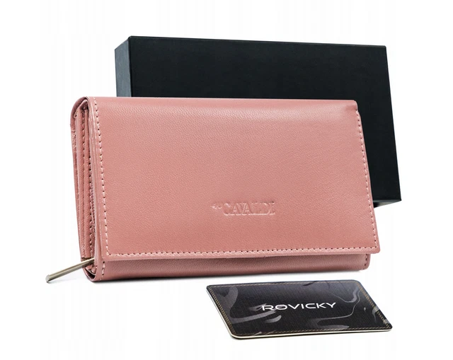 Grand portefeuille en cuir pour femmes avec RFID - 4U Cavaldi