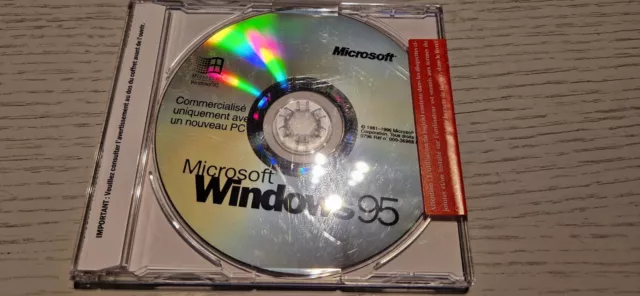 CD Microsoft Windows 95 neuf scellé