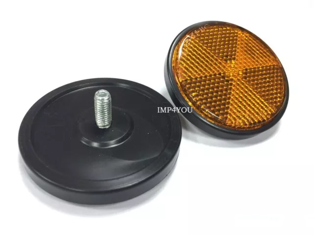 Pair Front Headlight Fork Reflectors Honda CT110 CT90 GL1000 GL1100 Goldenwing 2