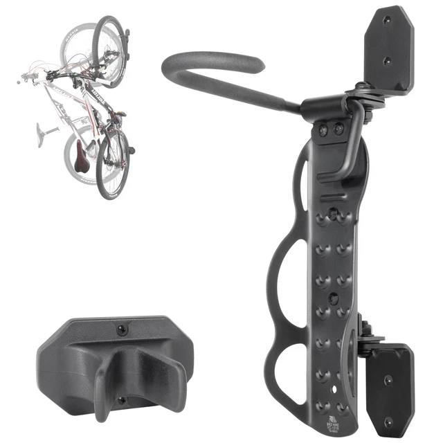 BIKE HAND Swivel Bicycle Wall Hanger Vertical Hook Mount Rack - MTB & Road Bikes