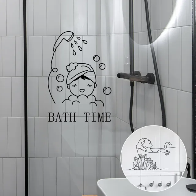 Pegatinas De Pared Decorativas Para El Baño Del Hogar Arte De Pared <