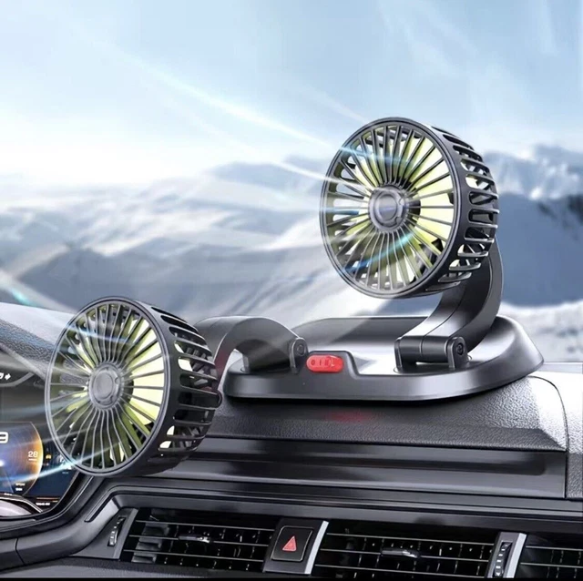 Multi fuctional Double-Headed Car Fan Speed Control.