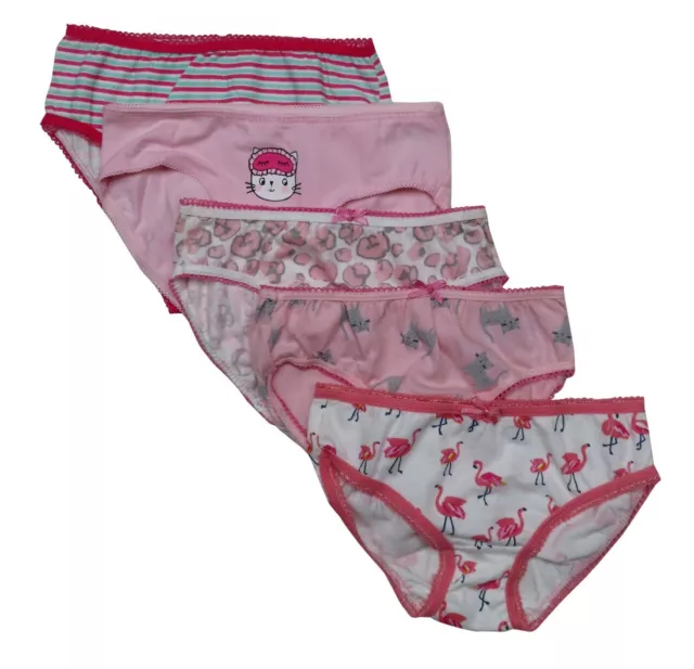 Ex Mothercare kids Girls Assorted Floral pack of 5 Briefs Knickers panties 2-6