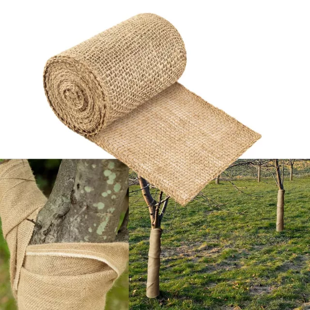 Natural Jute Burlap Tree Wraps for Winter Plant Protection 19 69 ft Long