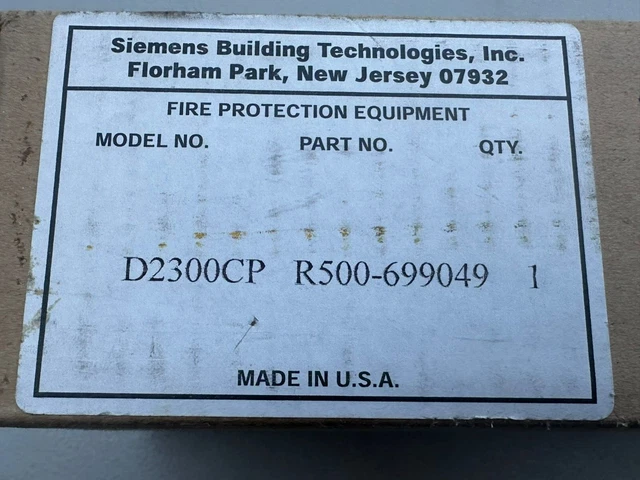Siemens D2300CP Fiber Optic Interface Module for MXL Manufacturer Refurbished