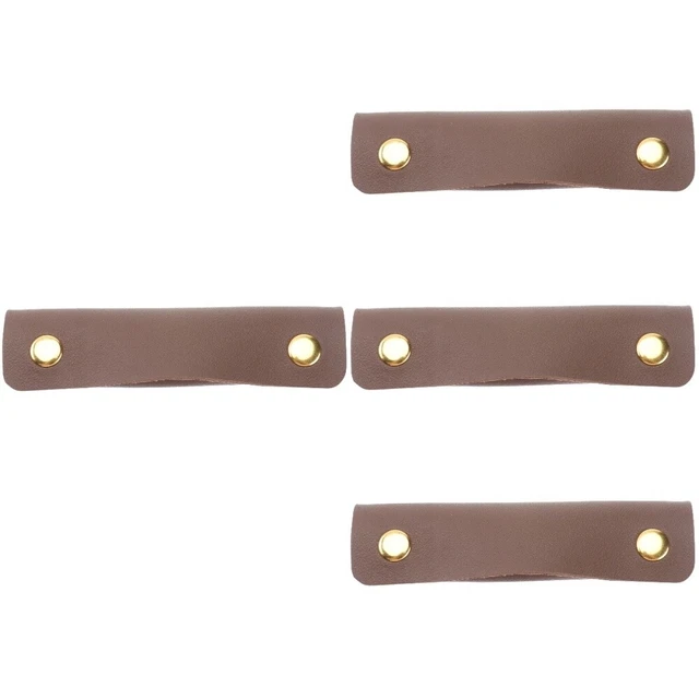 4 Pc Pu Anti-snare Protective Cover Shopping Bag Handle Casing