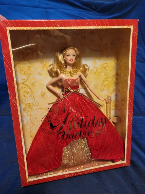 2014 Holiday Barbie Doll Mattel Blonde- Nrfb