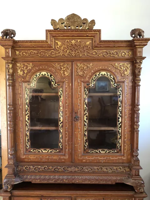antique chinese Carved cabinet