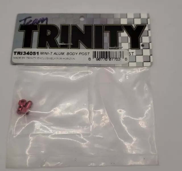 Trinity Front Body Mounts Red Anodized Aluminum Team Losi Mini T 1.0 Rc TRI34051