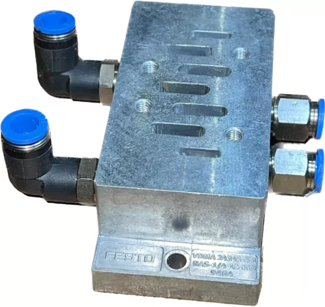 FESTO NAS-1/4-1A-ISO 9484 piastra di collegamento singola VDMA 24345-A-1 + accessori