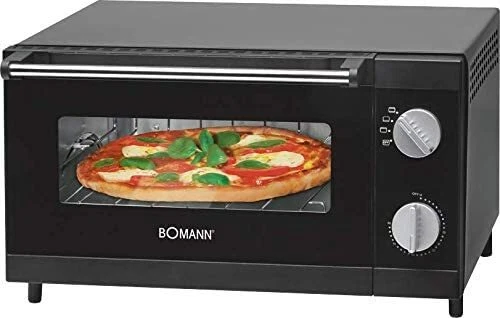 Bomann minibackofen Mini Ofen Pizzaofen Backofen Mini Backofen 12 Liter Schwarz