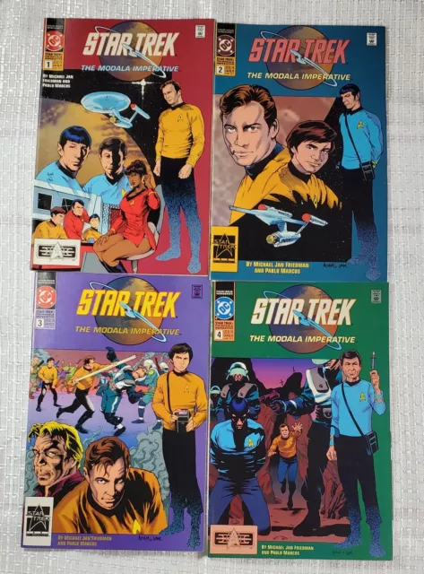 STAR TREK: THE MODALA IMPERATIVE 1-4 Full set 1991 DC Comics Kirk Spock Bones