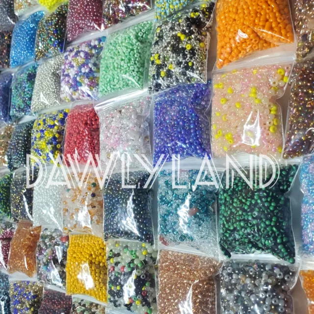 2lbs+ SEED BEADS BULK LOT • SOLID COLOR UNIQUE MIX GEMSTONE PEARL CRYSTAL etc 2lbs+ SEED BEADS BULK LOT • SOLID COLOR UNIQUE MIX GEMSTONE PEARL CRYSTAL etc