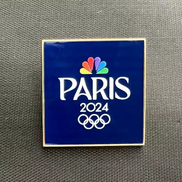 NBC OLYMPICS PARIS 2025 Dark Framed Logo Lapel Pin Navy 19.99 PicClick