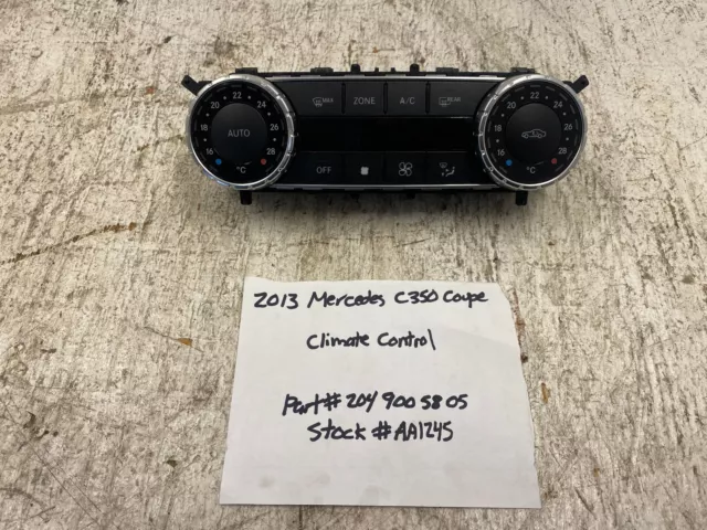 13 Mercedes Benz AMG C350 C300 W204 OEM Riscaldamento AC A/C Climate Controllo