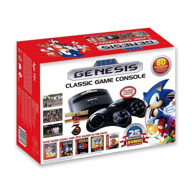 Sega Genesis Mini Console BUNDLE w/80 Built-In + 200 Games BRAND NEW! FREE SHIP!