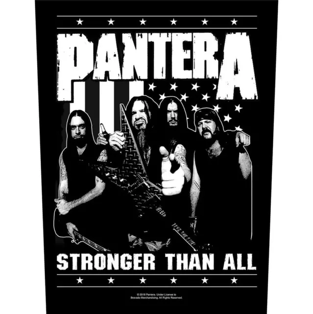 Offiziell Lizenziert - Pantera - Stronger Than All Rückenaufnäher Thrash Metal