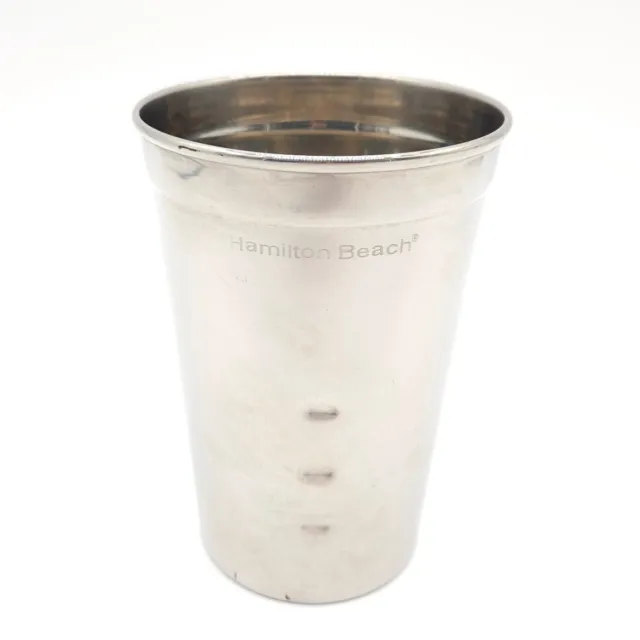 Hamilton Beach Stainless Steel Replacement Cup Milkshake Drink Mixer