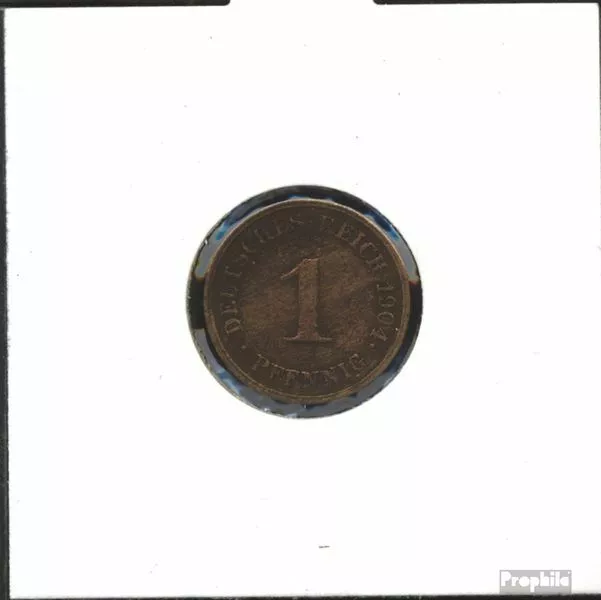 Deutsches Reich Jägernr: 10 1904 D sehr schön Bronze sehr schön 1904 1 Pfennig G