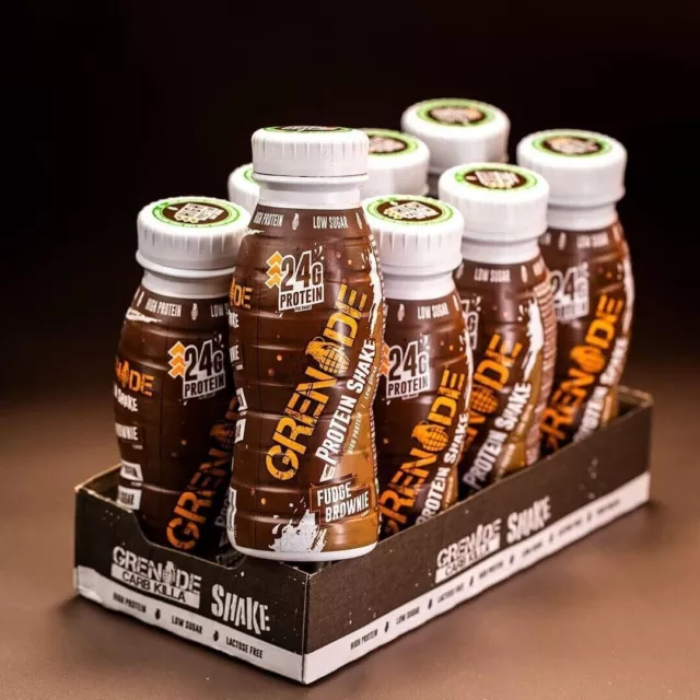 Grenade Carb Killa Protein Shake | 24g Lactose Free | Fudge Brownie - 8 x 330ml