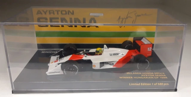 MINICHAMPS 1/43 AYRTON Senna Mclaren MP4/4 Honda Turbo 1988 F1 Du