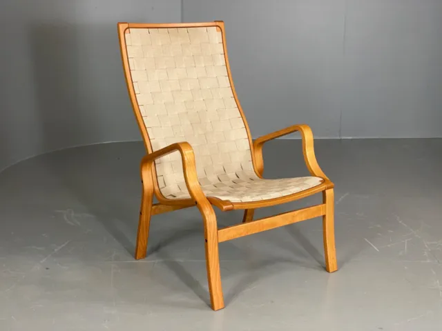 EB6139 Vintage Danish Lounge Chair Bentwood Beech Finn Østergard Retro MCM MBEN