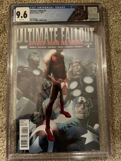 Ultimate Fallout #4 CGC 9.6 1st Miles Morales 2011 1st Print  Spider-man NM+