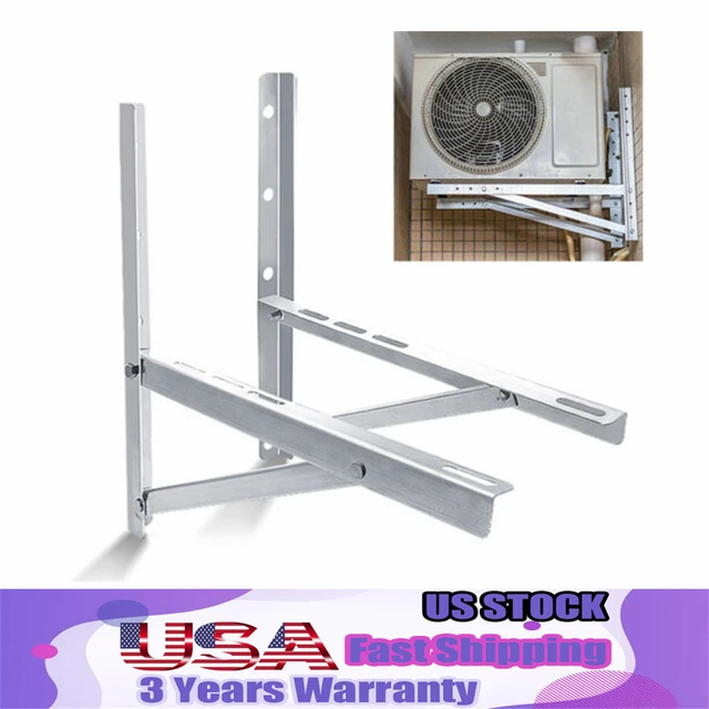 Wall Mounted Outdoor Bracket Fit Ductless Air Heat Pump or Mini Split AC Units