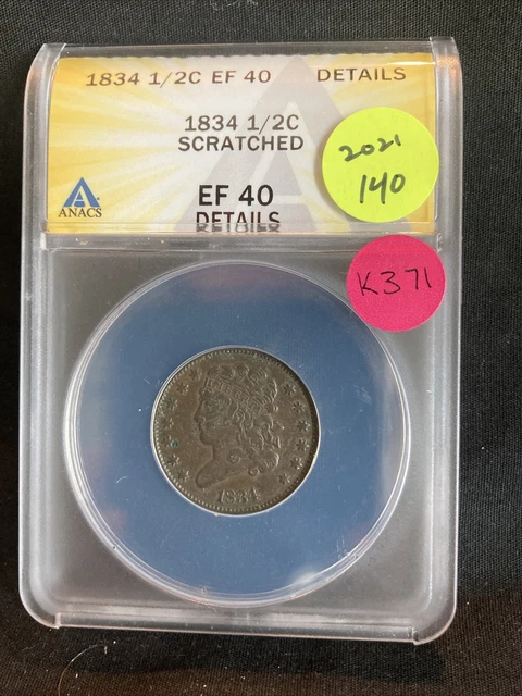 1834 Half Cent K371