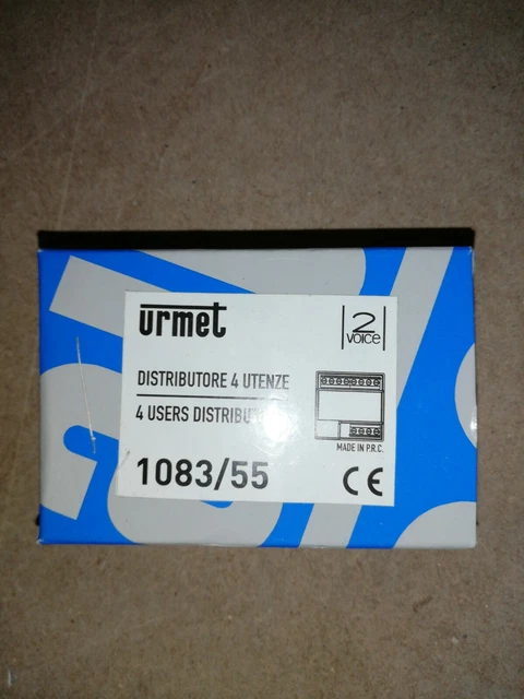 Distributore URMET DOMUS 4 Utenze 2Voice - Per Sistemi Citofonici, 45x45x16mm