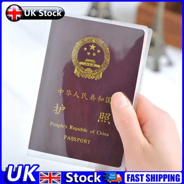 Transparent Passport Cover Clear Travel Credit Card Case Holder (5pcs) UK