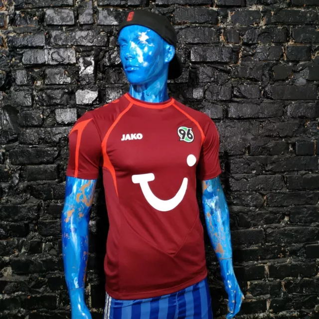 Camiseta de fútbol americano Hannover 96 Home 2013 - 2014 roja Jako para hombre talla S