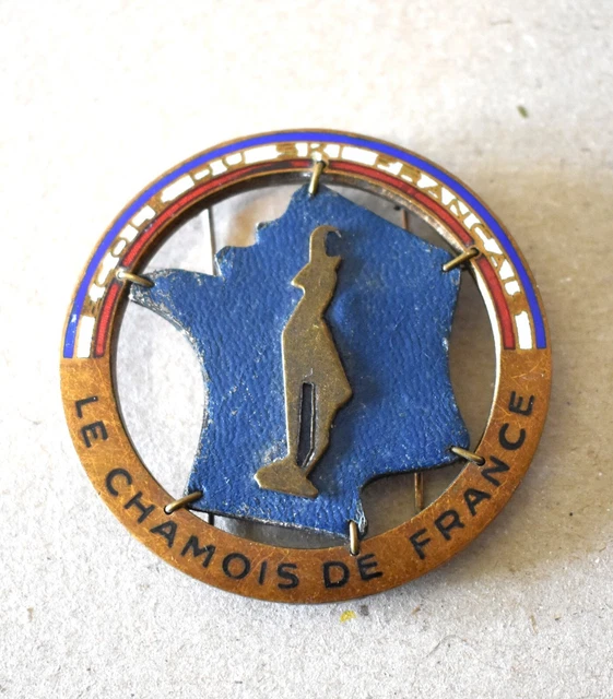 RARE insigne, broche médaille club  SM, SKI Marseillais  Augis lyon, Vintage - Collection