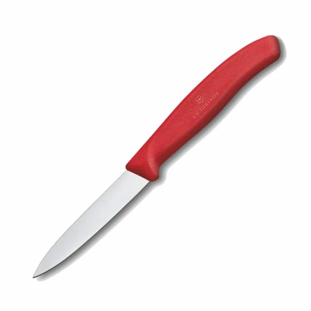 1 Stk. VICTORINOX Gemüsemesser  Küchenmesser Allzweckmesser 8cm / rot