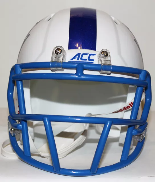 2015 Duke Blue Devils Pinstripe Bowl Custom Riddell Mini Helmet vs Indiana 2