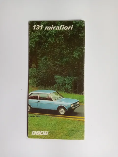 Depliant Brochure Fiat 131 Mirafiori