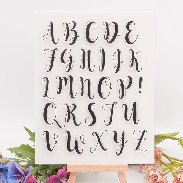 Sello de letras, práctico, ecológico, hecho a mano, palabras,