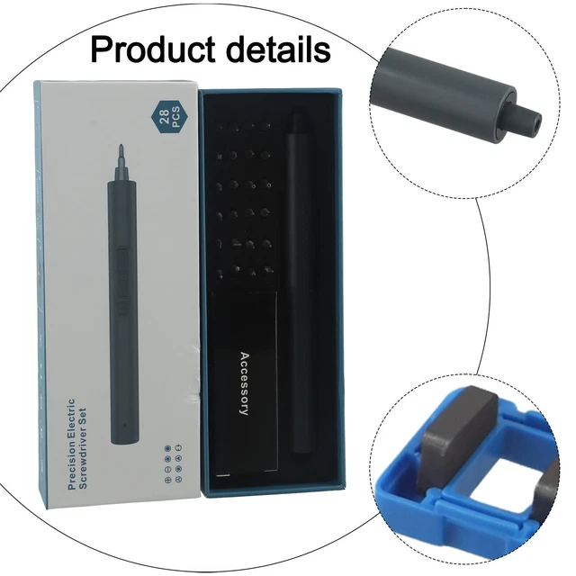 Tournevis électrique Sans Fil ADVT 28-en-1 3,6V - Kit Outil Précision Type-C - Neuf