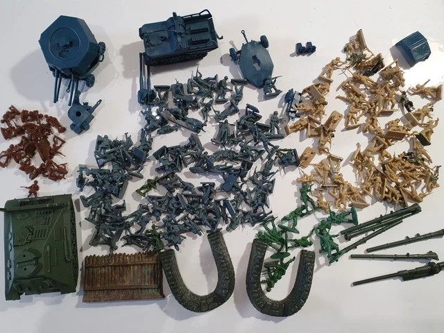 Lot petits soldats de guerre 1/72 style airfix, revell et autres