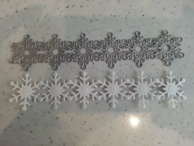 Sizzix Die Cutter & Embosser SNOWFLAKES SNOWFLAKE BORDER fits Big Shot Cuttlebug