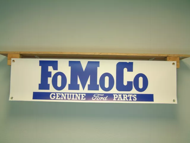 Ford FoMoCo Banner Car Show Workshop Garage Wall Display Sign