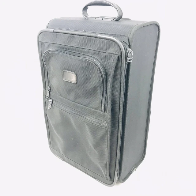Tumi alpha Carry on Black Wheeled rolling Bag Travel Suitcase 22" luggage