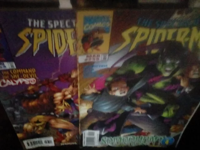 The Spectacular Spider-Man #253 & #255 Comic Books dated 1998. Good Condition.