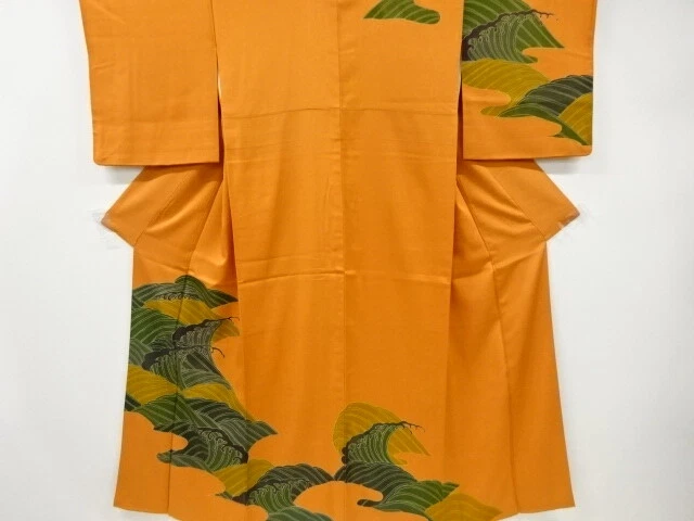 6533724: Japanese Kimono / Vintage Homongi / Embroidery / Rough Wave
