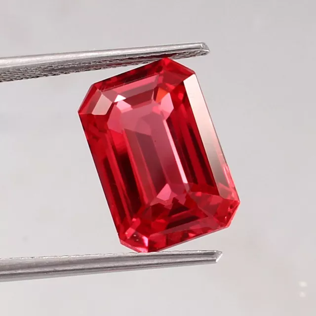 AAA Natural Ceylon Padparadscha Sapphire Loose Radiant Gemstone Cut 13x9 MM